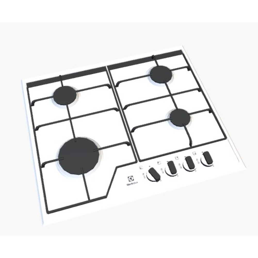 Fogão a Gás tipo cooktop Hob 60 White BIM REVIT